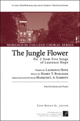 The Jungle Flower SA choral sheet music cover